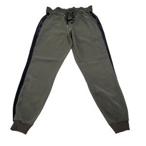 Lululemon Women's Olive Green On the Fly Jogger Pants‎ Velvet Trim Drawstring 6